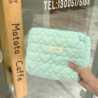 Nueva Bolso De Maquillaje Para Mujer En Nylon Gran Capacidad Con Cierre De Cremallera Estilo Fashion Patrón Sólido Color Floral - details 18