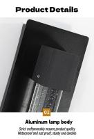 Lámpara LED de pared impermeable para exteriores, moderna y minimalista, de cristal, IP65, para balcón, pasillo, patio - details 14