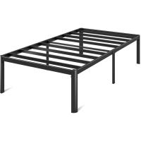 90x190 cm - Altura 41 cm con almacenamiento debajo de la cama - Estructura de cama de plataforma de metal - Negro - details 6