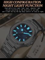 Reloj de Lujo Clásico Retro para Hombres Automático, Correa de Cuero, Reloj de Cuarzo a la Moda, Resistente al Agua, Luminoso - details 11