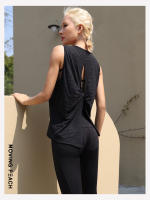 Camiseta deportiva sin mangas Moving Peach para mujer, Top ligero para ejercicio de Yoga, detalle retorcido, cómodo y transpirable, EVT - details 10