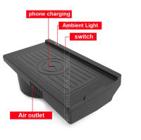 Cargador inalámbrico Qi para coche, adaptador de placa de carga rápida para teléfono móvil, accesorios interiores, para B-MW X5 F15 B-MW X6 F16, 15W, 2014-2018 - details 3
