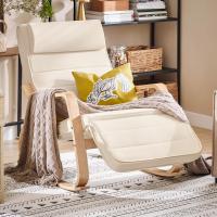 Relax Reposapiernas Sillón de Relax Ajustable Beige 50 x 80 x 90 cm FST16-W - details 1