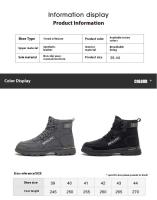 Botas Martin altas para hombre, zapatos de seguridad transpirables, impermeables, antideslizantes, para deportes de invierno, suela de goma, novedad de 2025 - details 4