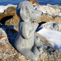 Estatua de Yoga para Perros Buda Meditación Resina Decoración Exquisita para el Hogar Adorno de Jardín Artesanía de Arte de Pieza Novelty Gifts - details 5