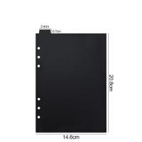 Divisores de página para planificador, papel interior negro, divisor de papel para cuaderno, divisor de hojas sueltas, carpeta, separador de índice, divisor de índice - details 0