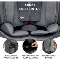 Silla de Coche Isofix para Niños Grupo 1/2/3 9-36 Kg Normativa R129 Protectores Laterales - details 17