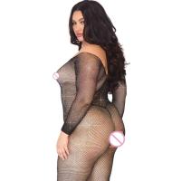 Body de talla grande para mujer con pedrería, cárdigans sexys de cuero a cuadros, lencería erótica, medias sexuales - details 2