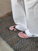 Chanclas planas, zapatos para mujer, ropa de verano, nuevo diseño de nicho casual, playa, vacaciones, sandalias con punta abierta. - details 18