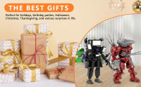 Skibidi Toilet Man Titan Speaker Man Building Sets,TVman Monitor Man Building Blocks Action Figure