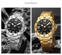 Reloj de negocios luminoso de primera marca con correa de acero inoxidable y movimiento de cuarzo analógico NIBOSI de lujo de primera calidad para hombre - details 15