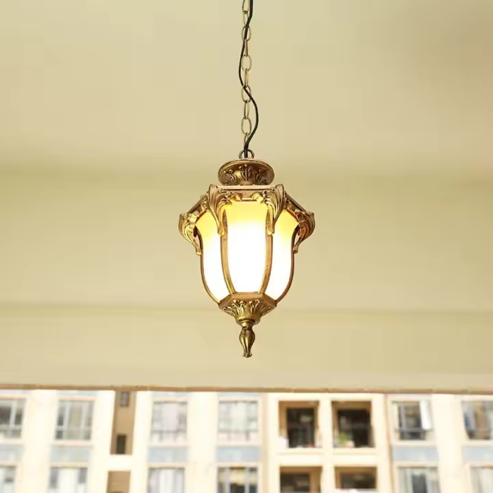 Luces Colgantes Vintage de Metal Phube Luz de Exterior con Cadena Ajustable de 100 Lúmenes - 1