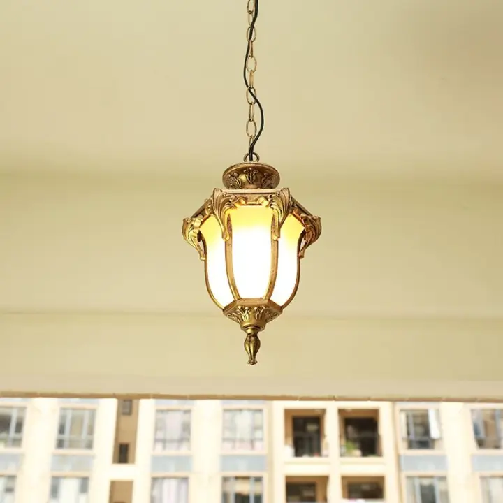 Luces Colgantes Vintage de Metal Phube Luz de Exterior con Cadena Ajustable de 100 Lúmenes - 1