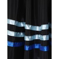Faldas Flamenco español para mujer, vestidos de danza contemporánea moderna lírico, cintura alta, dobladillo a rayas, falda con - details 15