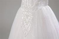 Vestido largo de lujo brillante y suave con bordado de cuentas para Navidad 2024, para niñas de 4 a 14 años, desfile, vestidos de dama de honor para boda. - details 15