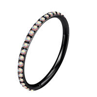 ASTM-Aro de segmento con bisagras de titanio, Circonia cúbica, para tabique nasal, pezón, golpe, Tragus, Hélix, Labret, Piercing para labio, joyería para el cuerpo, F136 - details 8