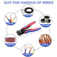 Cortador de cables de trinquete autoajustable Hexagonal, crimpadora automática multifuncional, herramientas de pelado - details 7