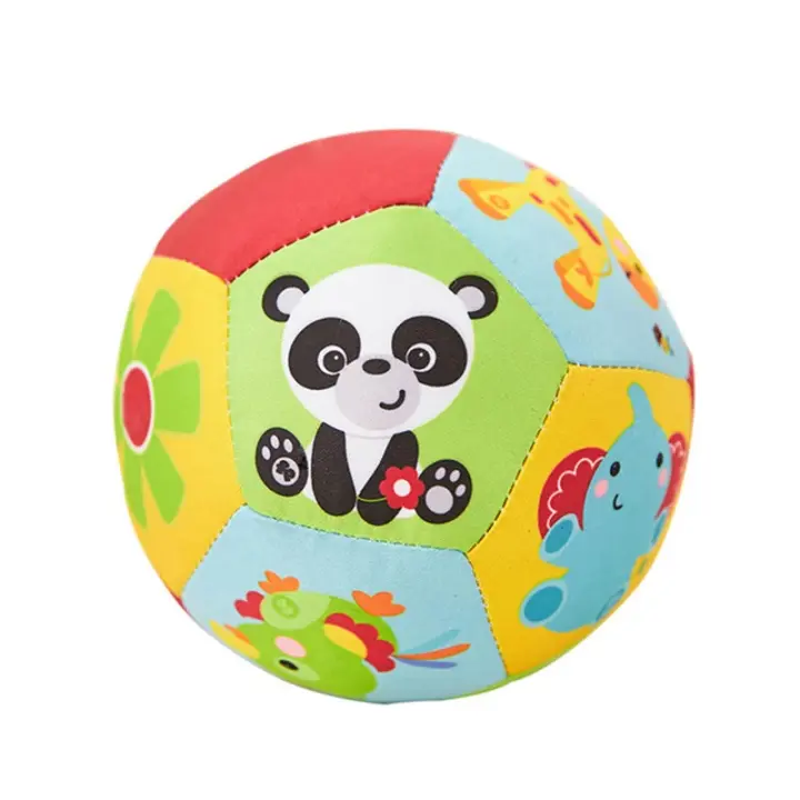 Juguetes suaves para bebés de 0 a 12 meses Bola de peluche sonadora para recién nacidos - 1