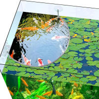 Carcasa de planta flotante para acuario, mejora la calidad del agua del tanque de peces, valla para decoración del hogar - details 1
