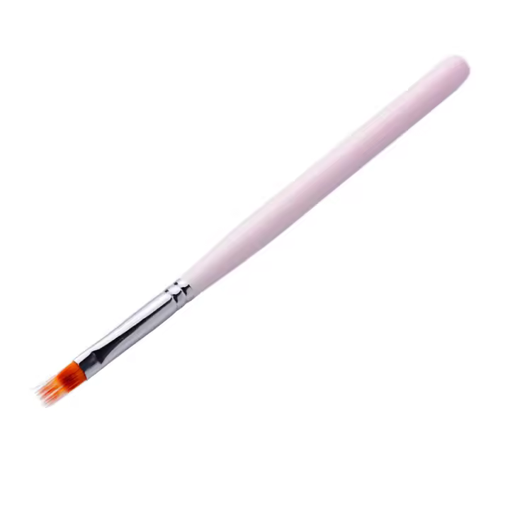 Bolígrafo de Gel UV degradado, pinceles de Gel suave para manicura, mango rosa, 1 unidad - 1