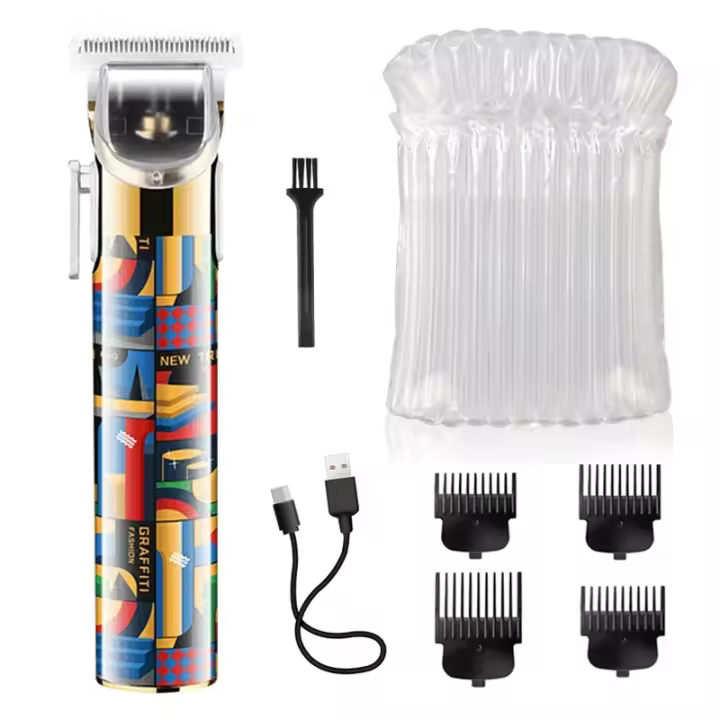 Kemei-cortadora de pelo ajustable para hombre, máquina eléctrica profesional para cortar cabello y barba, recargable, 5087 - 1