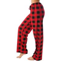 Pantalones de Pyjama de Algodón a Cuadros Ropa de Casa Suelta para Mujeres - details 2