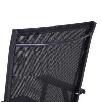 Conjunto de 2 Sillas Plegables para Exterior con Reposabrazos Sillas para Balcón Jardín Terraza Metal Texteline Carga 110kg 58x64x94 cm Gris - details 16