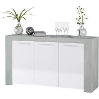 Taburete Moderno de Blanco Armario Auxiliar de Comedor Medidas 144cm x 42cm x 80cm - details 9