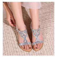 Sandalia Plana Mujer 2025 con Zarcillos Brillantes - Diseño Transpirable Boho Chic,Zapatos de Verano Cómodos para Playa y Fiesta,Moda Elegante Primavera-Verano - details 13