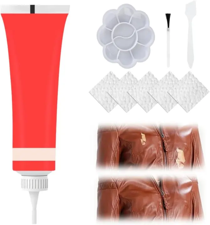 Kit De Gel Reparador De Cuero Para Chaquetas, 2025 Nuevo Gel Reparador Avanzado Para La Piel, Kit De Gel Reparador De Cuero Para Chaquetas, Para Chaquetas, Sofá, Botas - 1