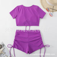 Bikini de dos piezas de color sólido de nuevo estilo - details 9