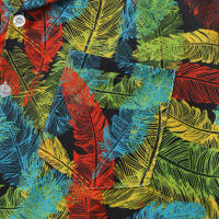 Camisa de manga corta para hombre, Camisa ajustada con estampado de flores fragmentadas, serie CS, primavera y verano, 2024 - details 18