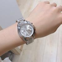 Reloj de acero inoxidable para hombre y mujer, cronógrafo de marca de lujo a la moda, movimiento de sincronización, Serie MK - details 1