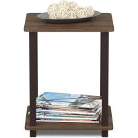 Mesa Auxiliar Simplista, Madera compuesta, Espresso/Negro, 2 Unidades - details 19