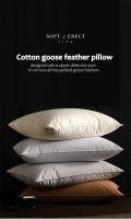 Almohada de Pluma de Ganso 100% Blanca Diseño de Bolster para Hotel de Cinco Estrellas - details 0
