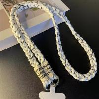 Cordón duradero de tres hebras trenzado para teléfono móvil, correa larga cruzada para el hombro con colgante para coleta para mujer - details 9