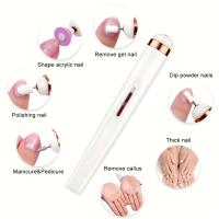 Máquina De Taladro Eléctrico Recargable con 5 Juegos De Brocas, Herramienta Pequeña Para Quitar Uñas, Kit De Taladro - details 8