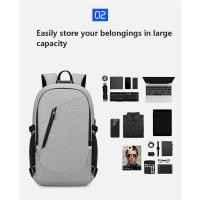 Mochila impermeable antirrobo para hombre, bolsa trasera ligera para libros, elegante, 15,6