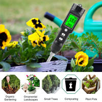 Probador de suelo EC medidor de temperatura sonda desmontable 0,00-10,00 mS/cm medidor Digital de suelo retroiluminación de pantalla LCD planta en maceta jardín - details 3