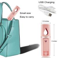 Mini vaporizador Facial portátil, atomización, extensiones de pestañas con espejo, color rosa - details 2