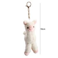 Colgante de muñeco de peluche a la moda, bolsa de regalo hecha a mano para niños, decoración, llavero de Alpaca, llavero de oveja, llavero de juguete de peluche, llavero de Animal - details 5