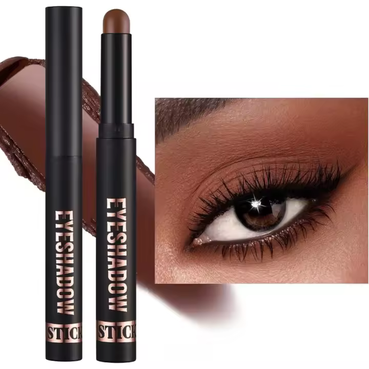 8 Uds sombra de ojos en barra crema blanda mate sombra de ojos crayón pintura brillante sombra de ojos crayón impermeable clásico juego de sombra de ojos palo brillante - 1