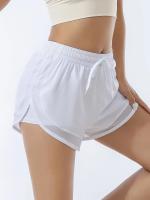 Pantalones cortos deportivos falsos de secado rápido para mujer, pantalones cortos informales de cintura elástica para correr - details 8