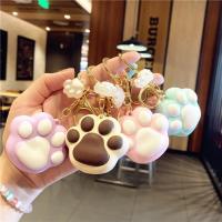 Llavero de Gato Pata de Idea Animada Llavero Colgante de Corazón Lindo para Mujeres - details 5