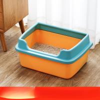 Caja de arena para gatos grande súper grande, desodorante de inodoro para gatos completo y semicerrado y productos para gatos pequeños a prueba de arena - details 1