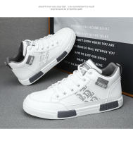 Zapatos para correr informales de verano para hombre, zapatillas altas transpirables, zapatillas de deporte de cuero de lujo para h - details 22
