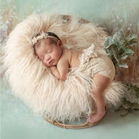 Newborn Photography Props Woven Rattan Basket Retro Split Chair Baby Girl Boy Photo Shoot Sofa Bed Studio Photo Accessoires - details 1