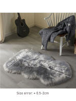 Alfombras de piel de oveja sintética Súper suaves y esponjosas, alfombra de felpa para dormitorio de alta densidad, piso, sofá, sala de estar, corredor - details 3