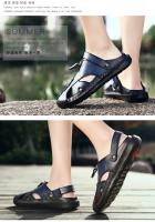 Sandalias de verano para hombre, talla grande, 2025. Nuevas sandalias de playa para hombre, sandalias casuales para jóvenes, pantuflas de media caña para hombre. - details 1