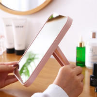 Espejo de maquillaje plegable portátil para mujer, espejo de maquillaje de un solo lado, creativo, Color sólido, alta calidad - details 3